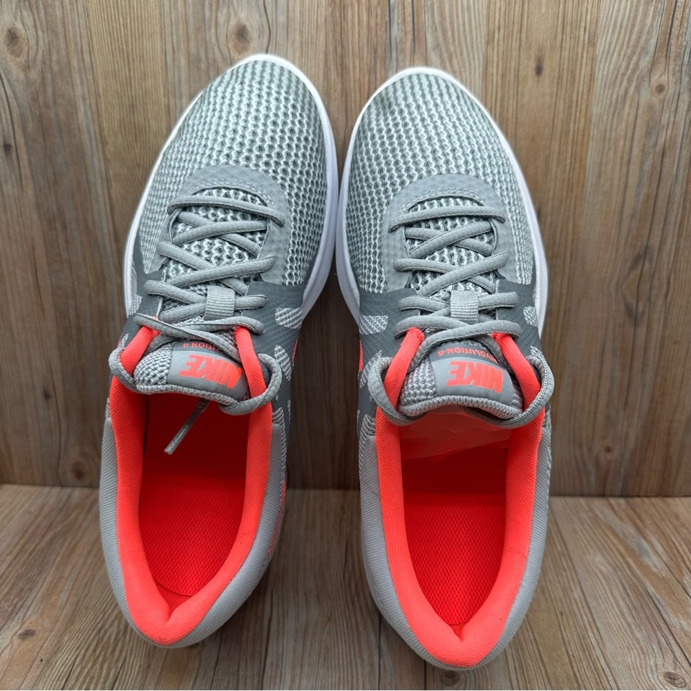 Nike Revolution 4 GS Wolf Grey Youth Running Shoes Sneakers - Picture 5 of 8